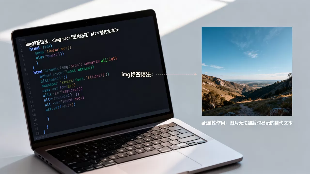 html图片标签怎么用？html img标签alt属性作用