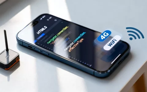 HTML5如何判断手机网络？手机网页判断4G还是WiFi