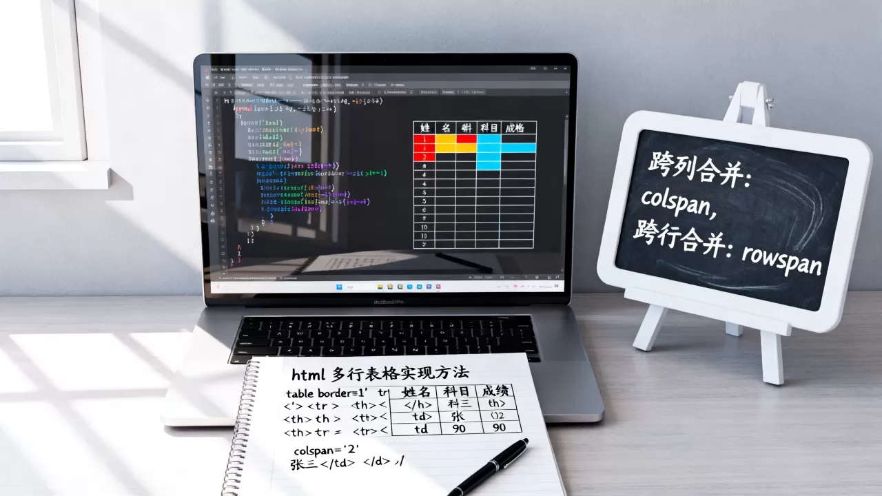 html多行表格数据怎么实现?html表格跨行跨列合并单元格 html多行表格数据怎么实现?html表格跨行跨列合并单元格