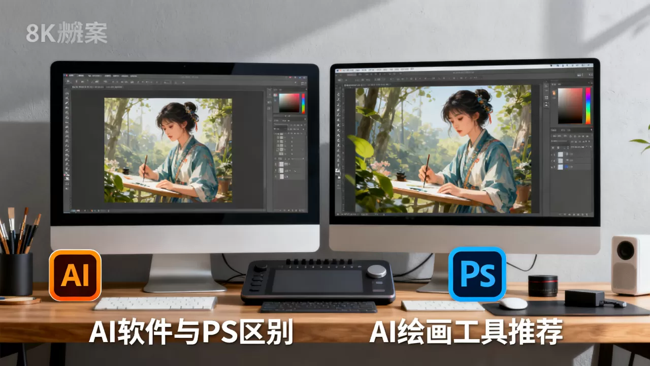 AI软件跟PS有什么区别?AI绘画工具哪个好用 AI软件跟PS有什么区别?AI绘画工具哪个好用