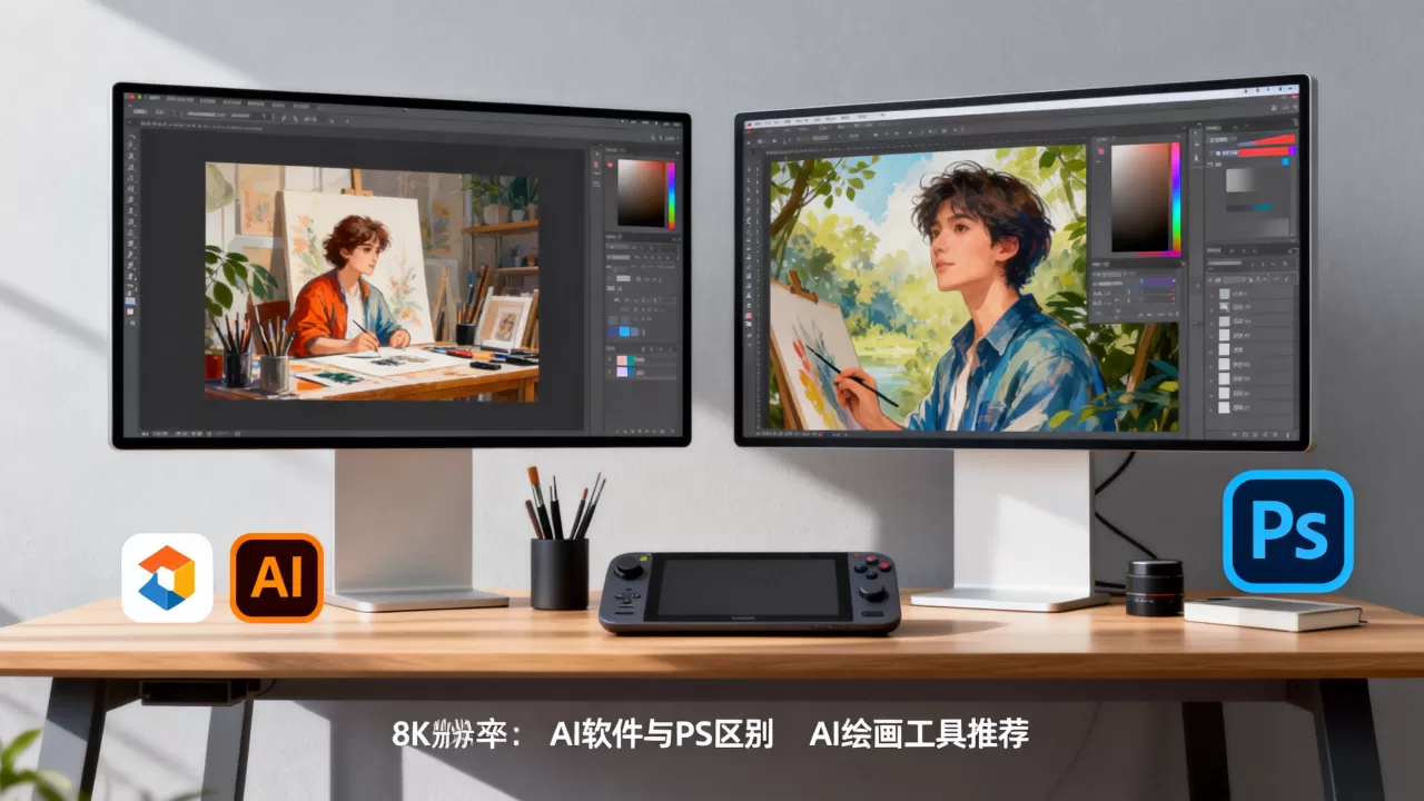 AI软件跟PS有什么区别?AI绘画工具哪个好用 AI软件跟PS有什么区别?AI绘画工具哪个好用