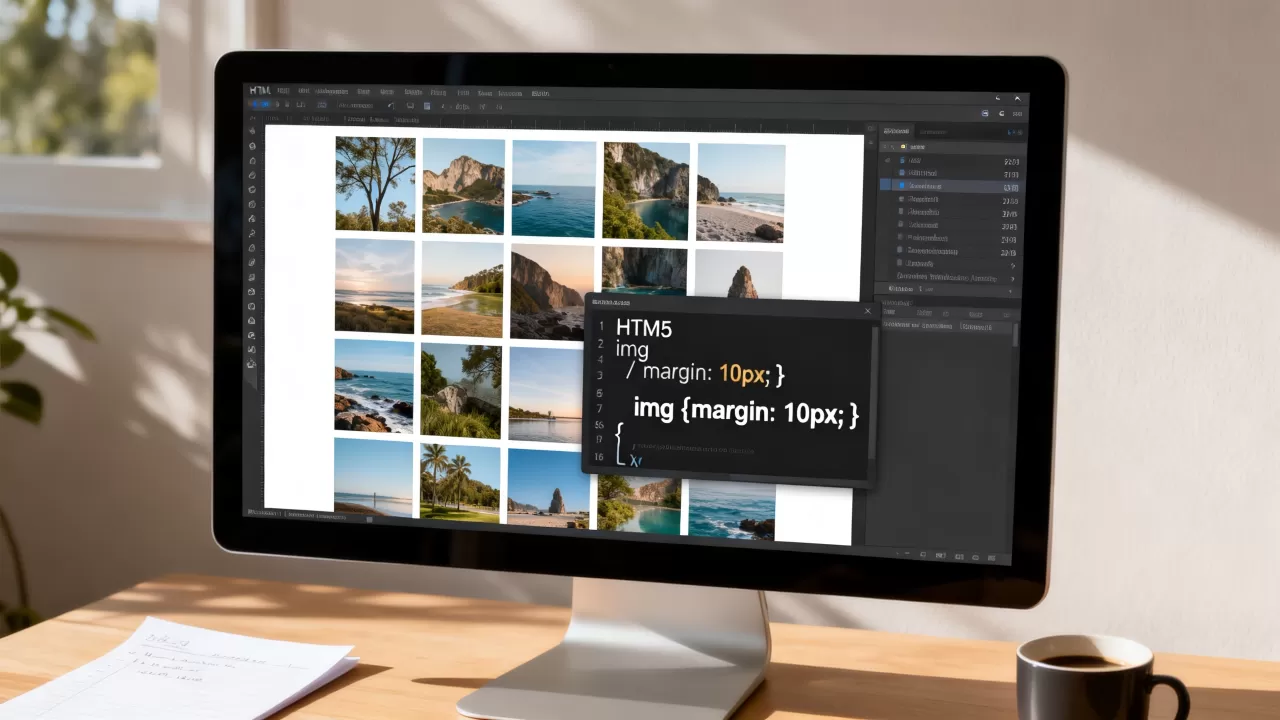 HTML5图片间隔怎么设置？html5图片间距代码