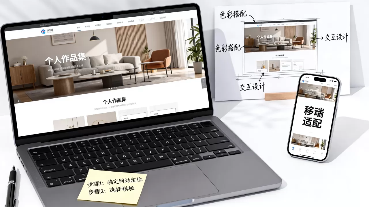 个人展示网站模板怎么做？2026最新个人作品集网站搭建教程
