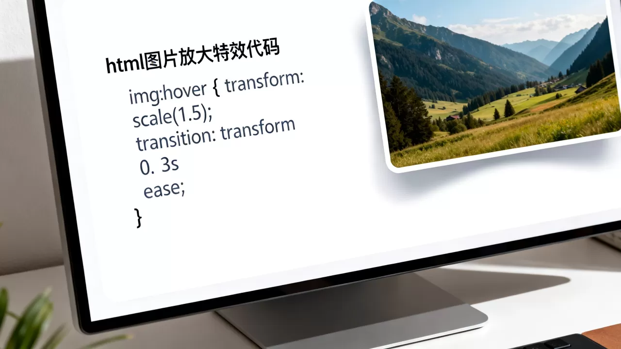 html放大显示图片怎么操作？html图片放大特效代码