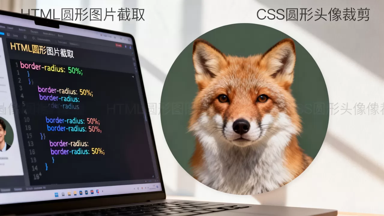 如何HTML截取圆形图片？css实现圆形头像裁剪