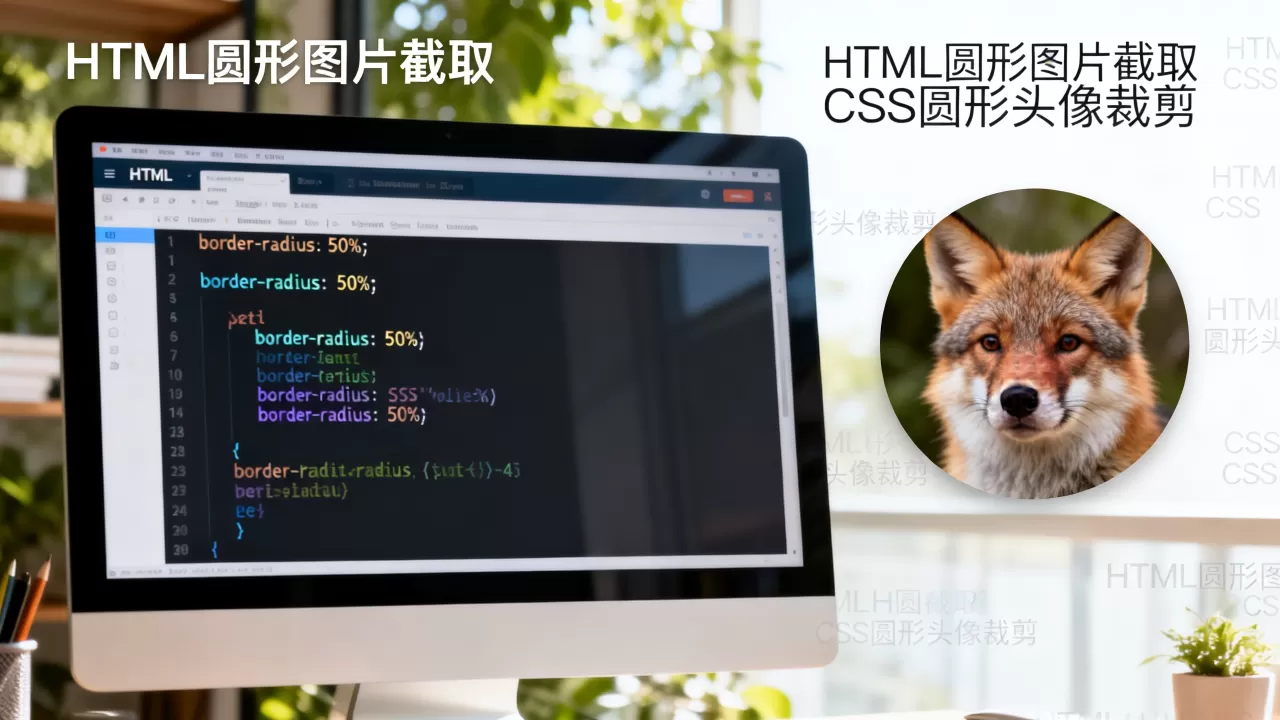 如何HTML截取圆形图片？css实现圆形头像裁剪