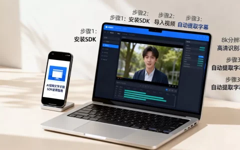 AI视频文字识别SDK怎么用？视频字幕自动提取工具