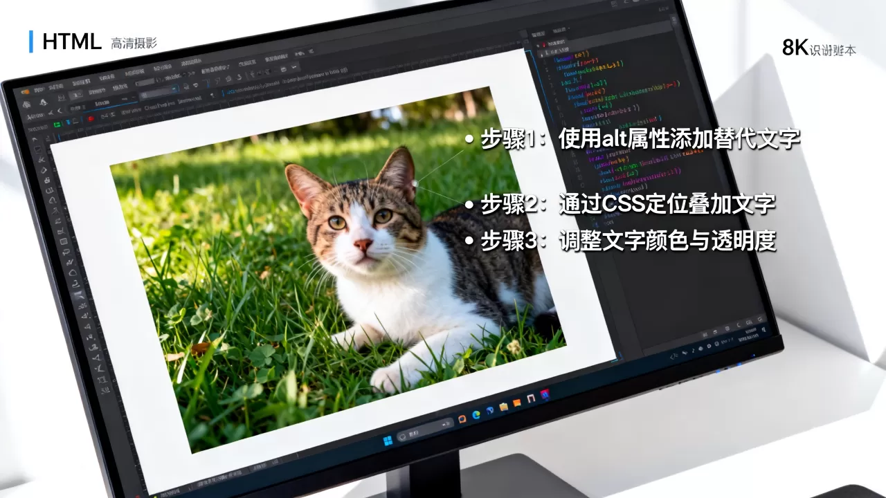 html图片显示字怎么设置?html图片添加文字教程 html图片显示字怎么设置?html图片添加文字教程