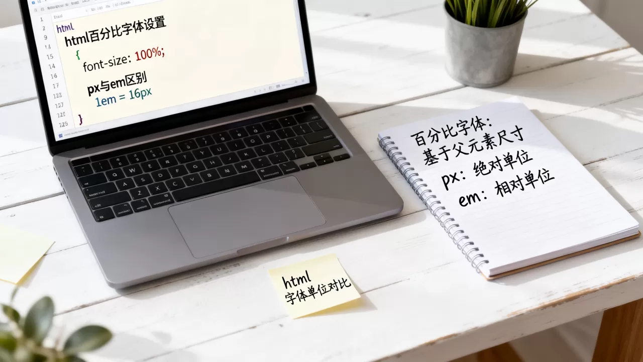 html百分比字体怎么设置?html字体大小单位px和em的区别 html百分比字体怎么设置?html字体大小单位px和em的区别