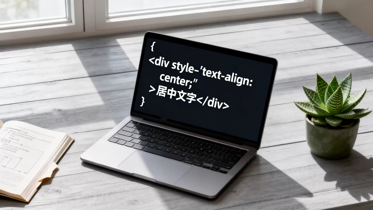 html代码文字怎么定位？html文字居中代码