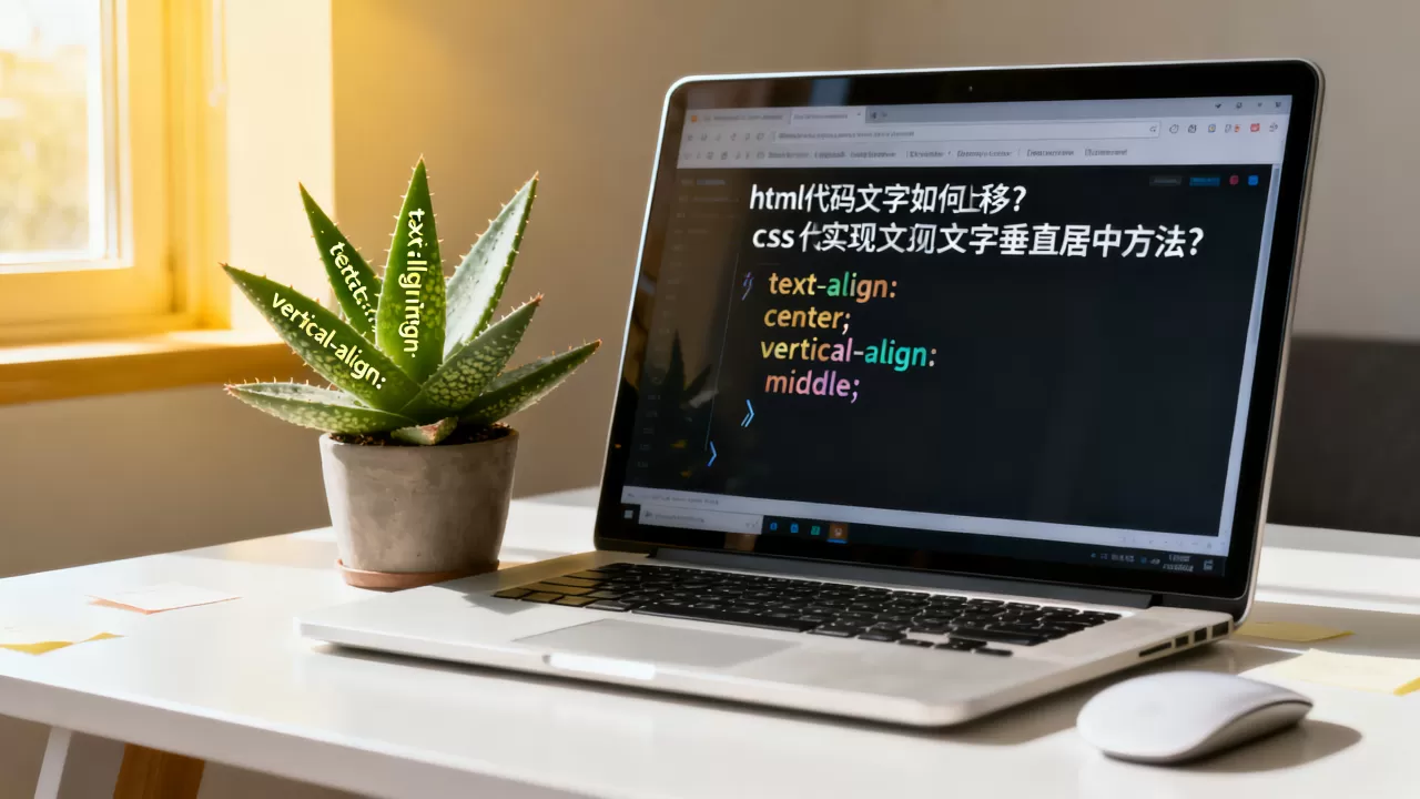 html代码文字如何上移？css实现文字垂直居中方法