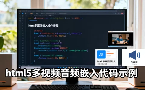 html多媒体嵌入怎么操作？html5视频音频嵌入代码