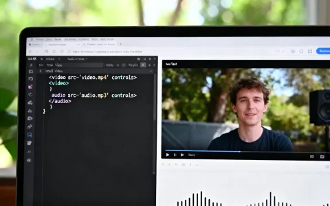 html多媒体嵌入代码怎么写？html5视频音频标签用法