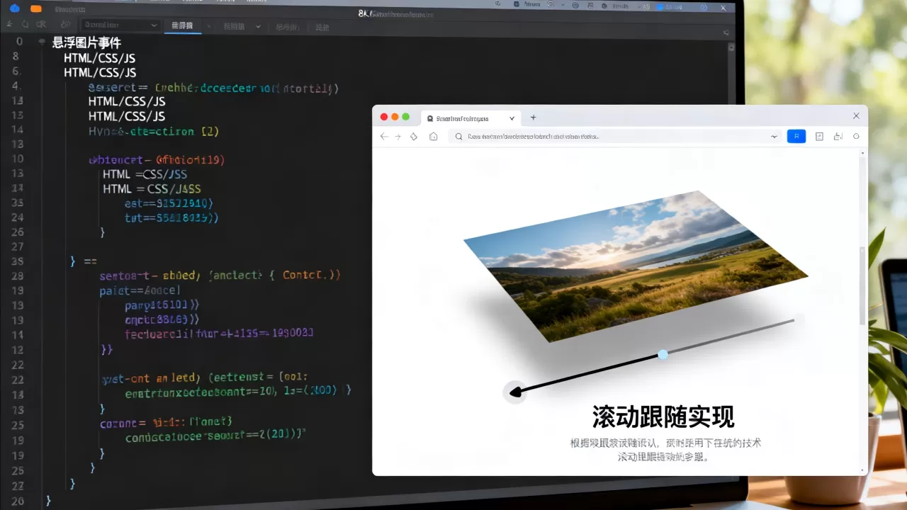 html悬浮图片事件怎么解决？如何实现图片悬浮跟随滚动
