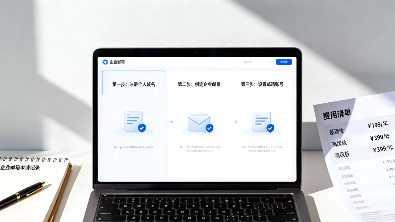个人域名如何申请企业邮箱？企业邮箱申请流程及费用