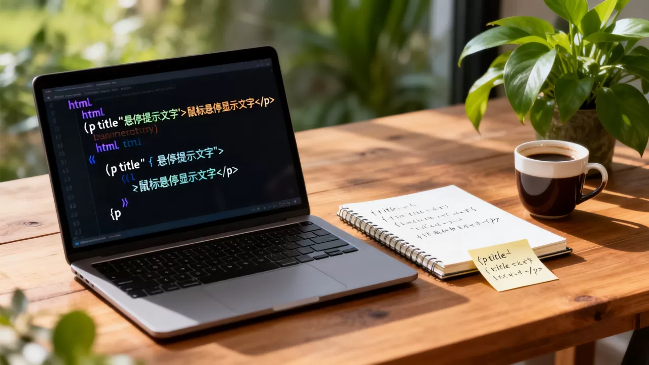 html悬停提示文字怎么做？html鼠标悬停显示文字代码
