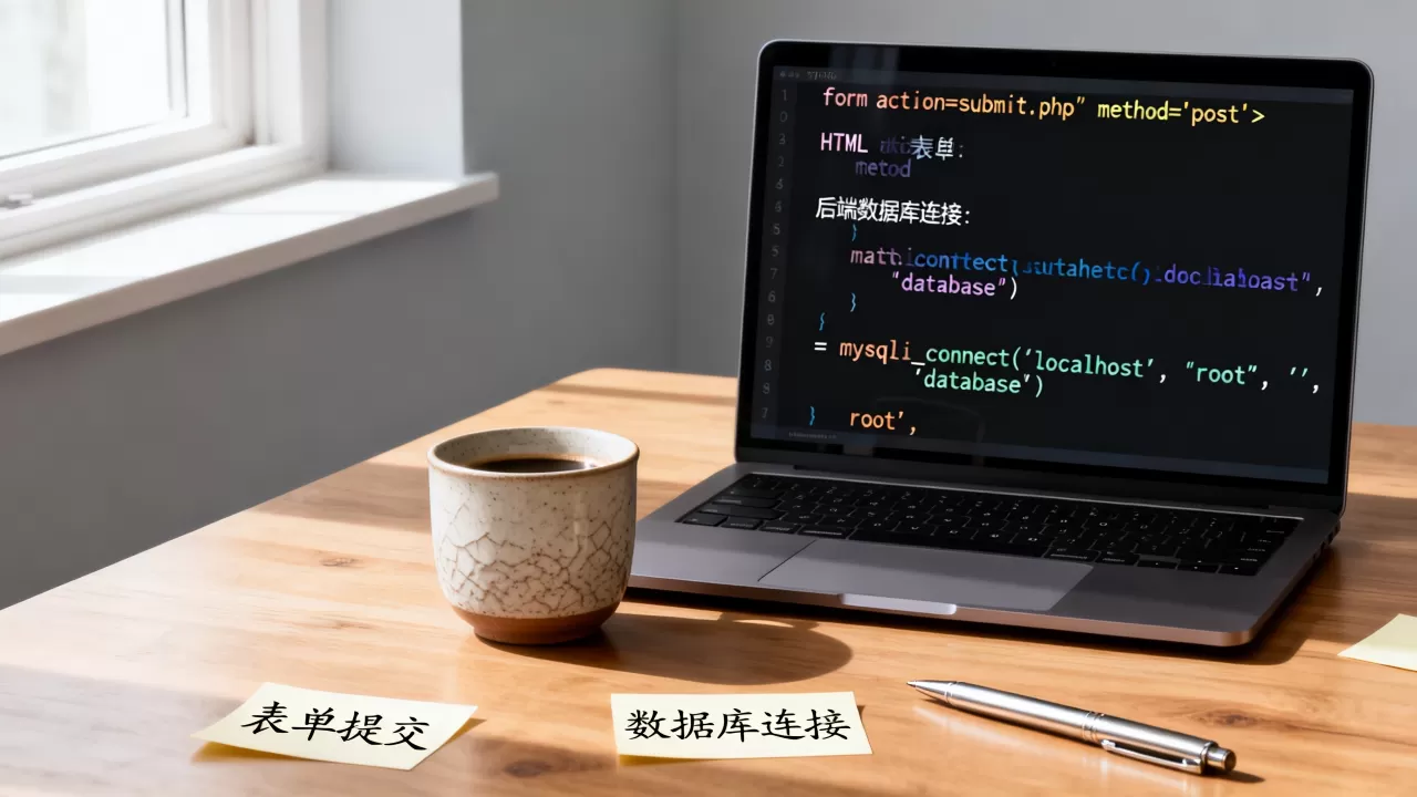 HTML中from怎么连接数据库?前端表单提交数据到后端 HTML中from怎么连接数据库?前端表单提交数据到后端