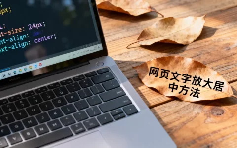 HTML文字如何放大居中？网页代码字体变大居中的方法