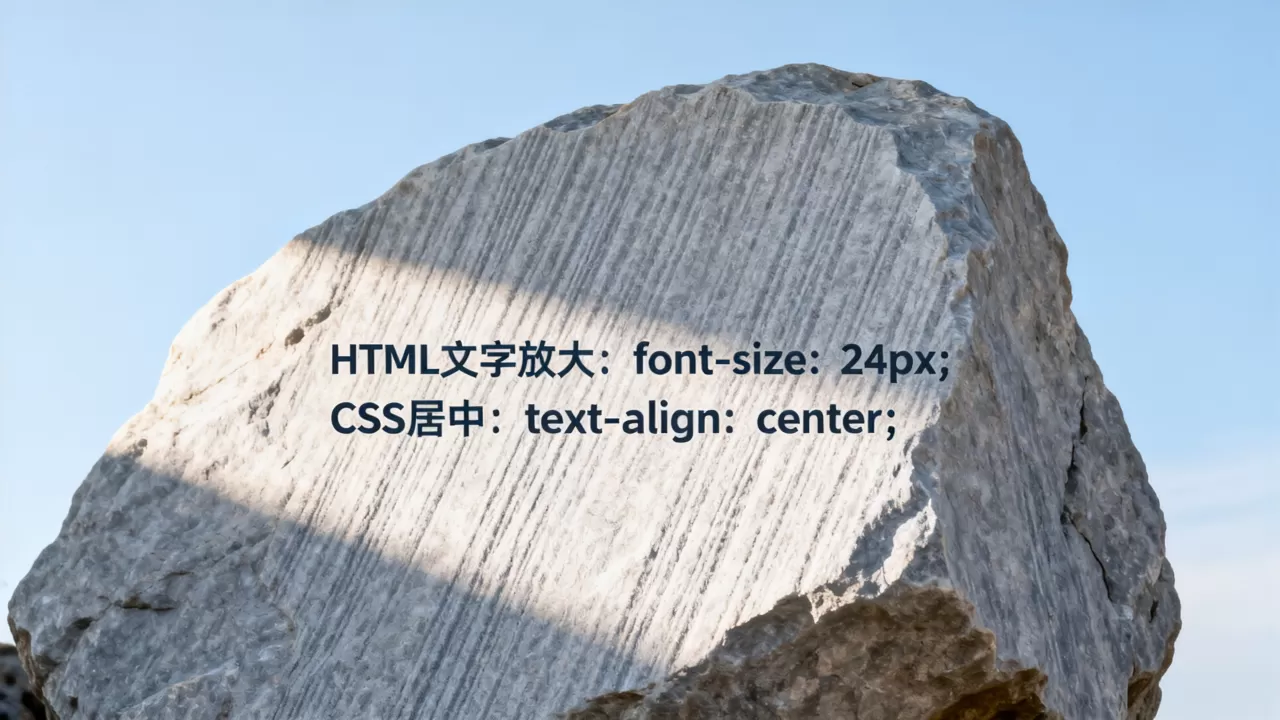 HTML文字如何放大并居中?CSS实现文字放大居中的方法 HTML文字如何放大并居中?CSS实现文字放大居中的方法