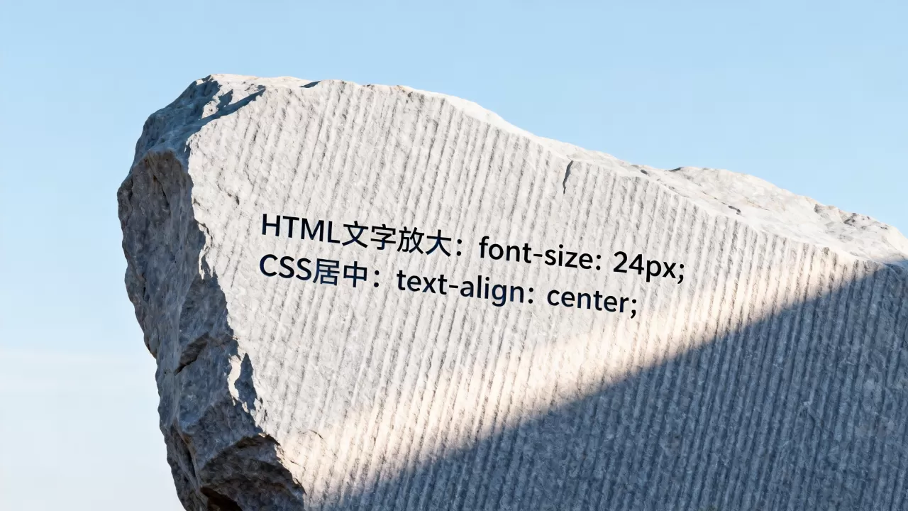 HTML文字如何放大并居中?CSS实现文字放大居中的方法 HTML文字如何放大并居中?CSS实现文字放大居中的方法
