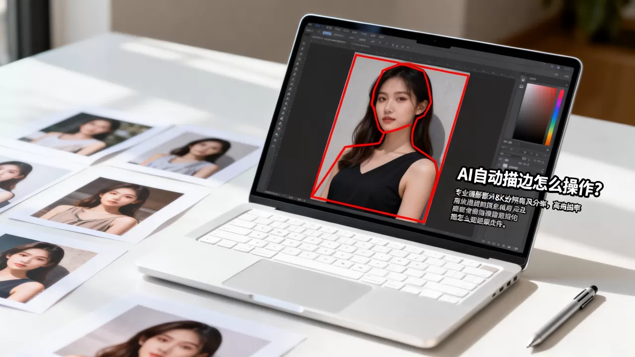 AI自动描边怎么操作？