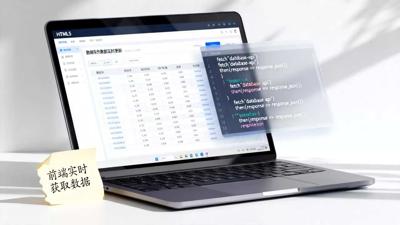 HTML5网页如何显示数据库内容？前端实时获取数据