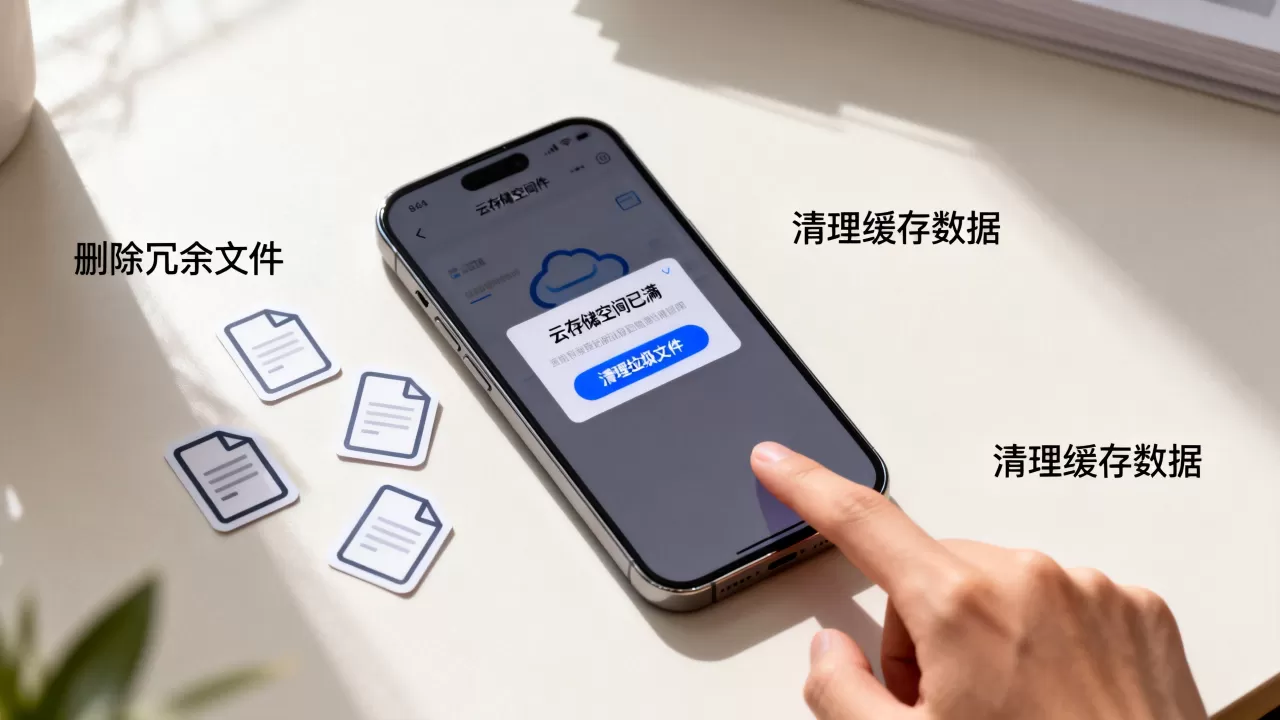 云存储空间已满无法删除怎么办？手机云盘清理垃圾文件方法