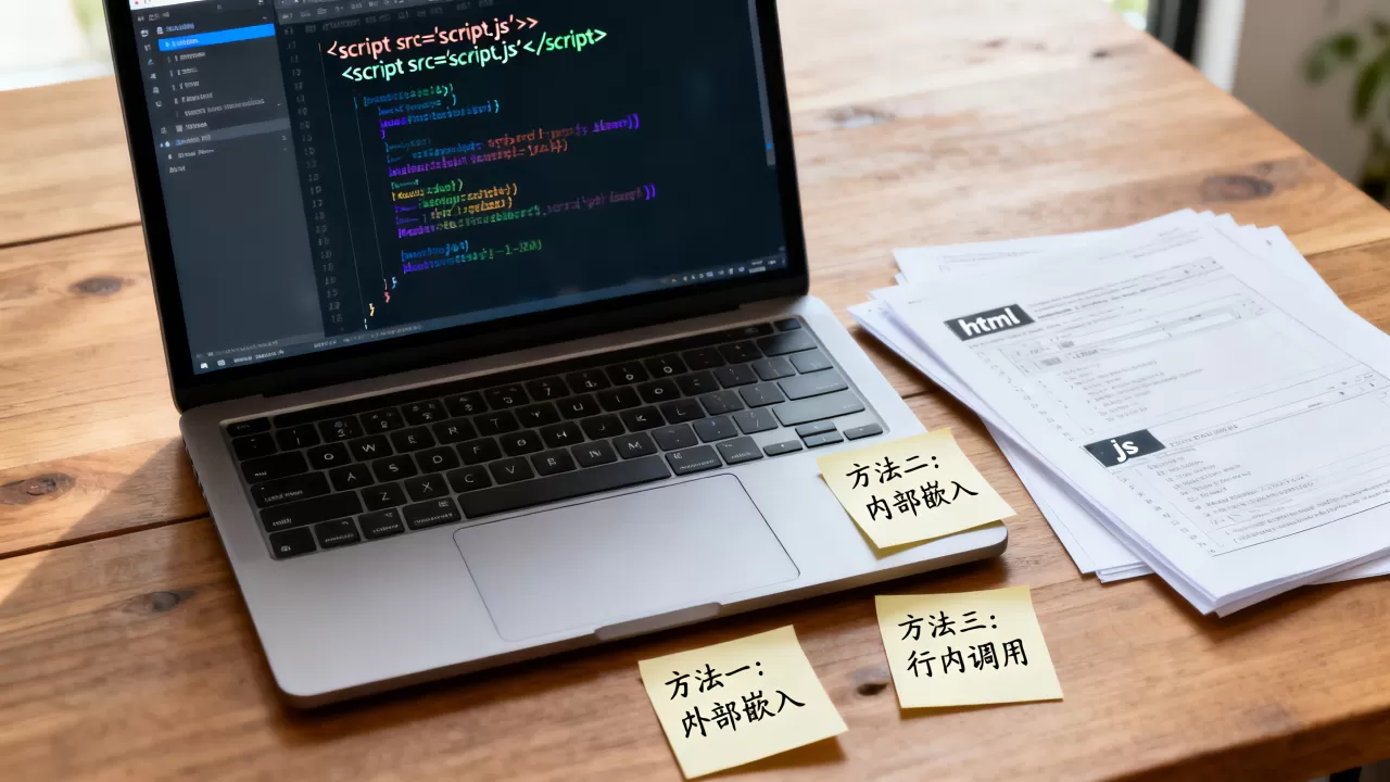 html怎样调用js？js引入html的三种方法