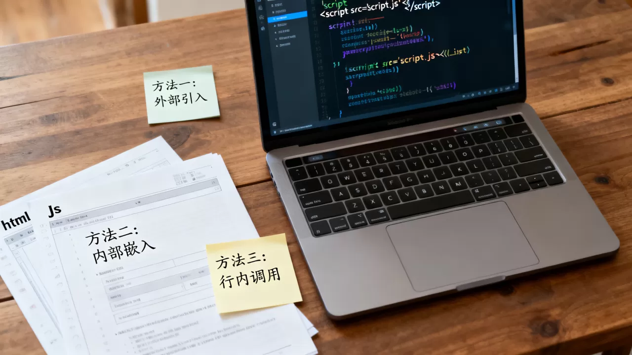 html怎样调用js？js引入html的三种方法