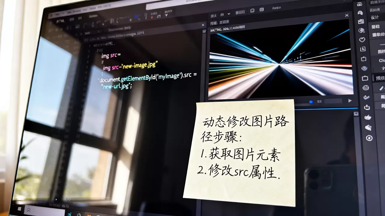 如何用HTML代码改变图片路径？html动态修改图片地址