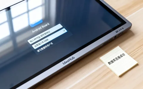 安卓后台如何连MySQL数据库？IdeaHub Board设备安卓设置教程