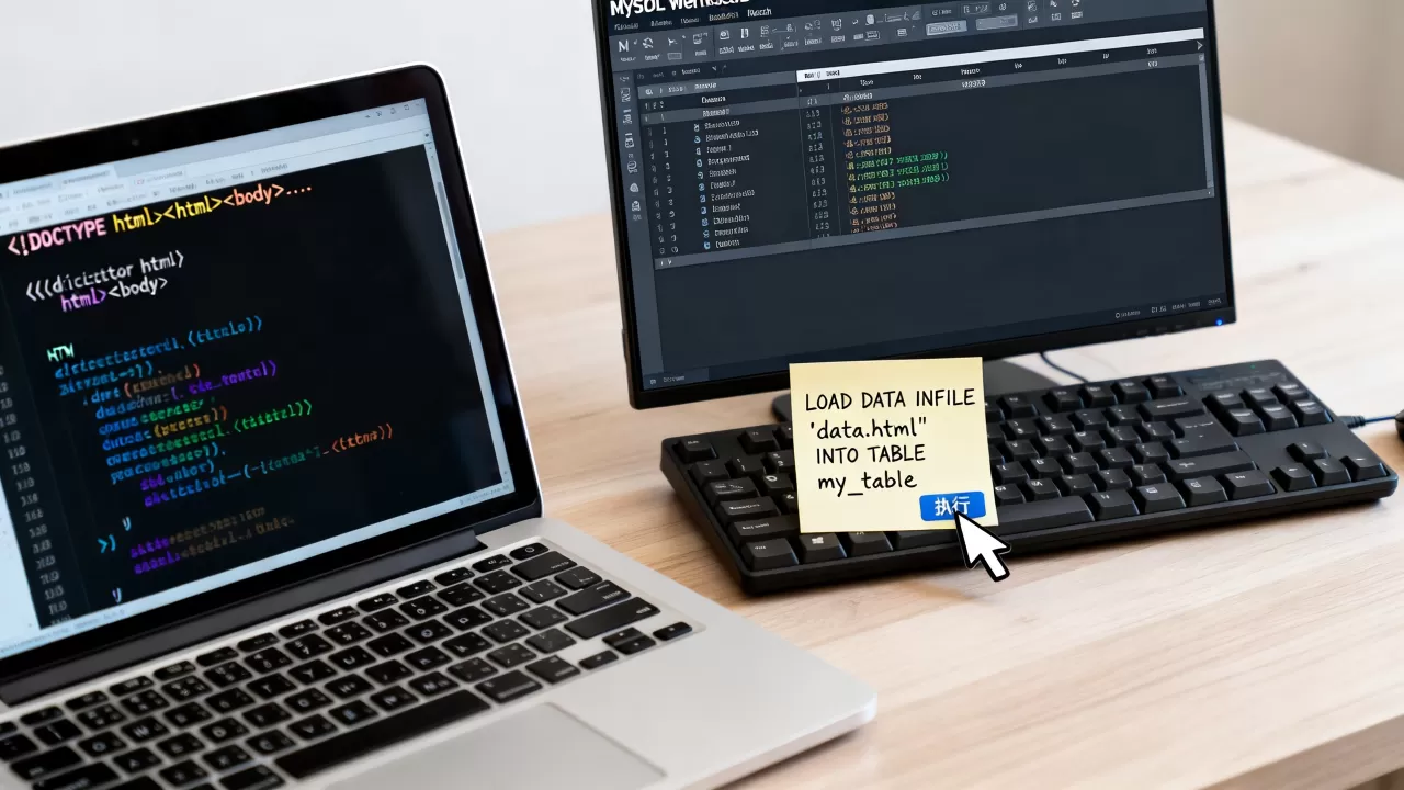 html格式怎么导入sql数据库？如何将html数据导入mysql