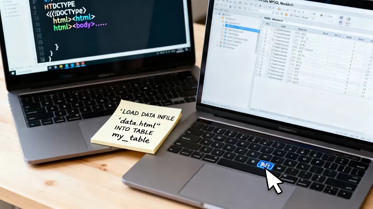 html格式怎么导入sql数据库？如何将html数据导入mysql