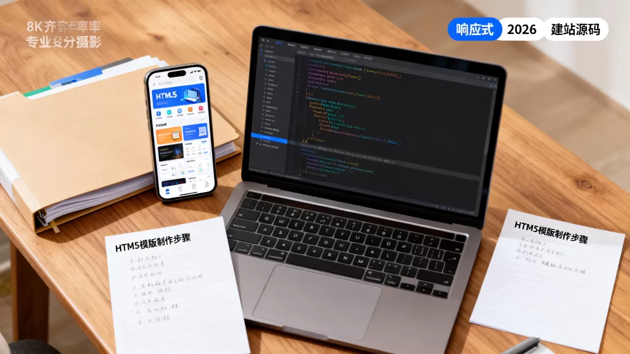HTML5门户网站模版怎么制作？2026最新响应式建站源码推荐