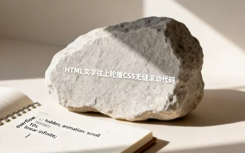 HTML文字如何往上轮播？CSS实现无缝滚动代码