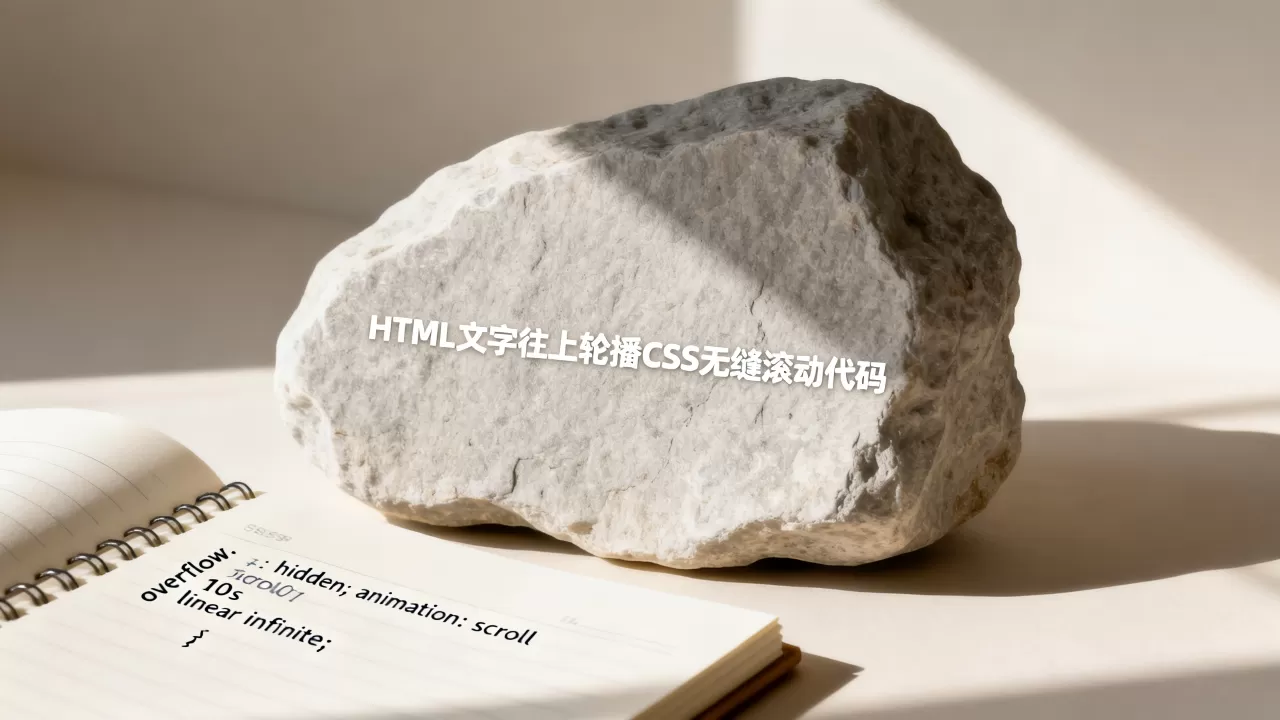 HTML文字如何往上轮播?CSS实现无缝滚动代码 HTML文字如何往上轮播?CSS实现无缝滚动代码