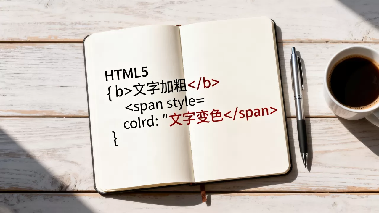HTML5如何标记文字？HTML5文字加粗变色的方法