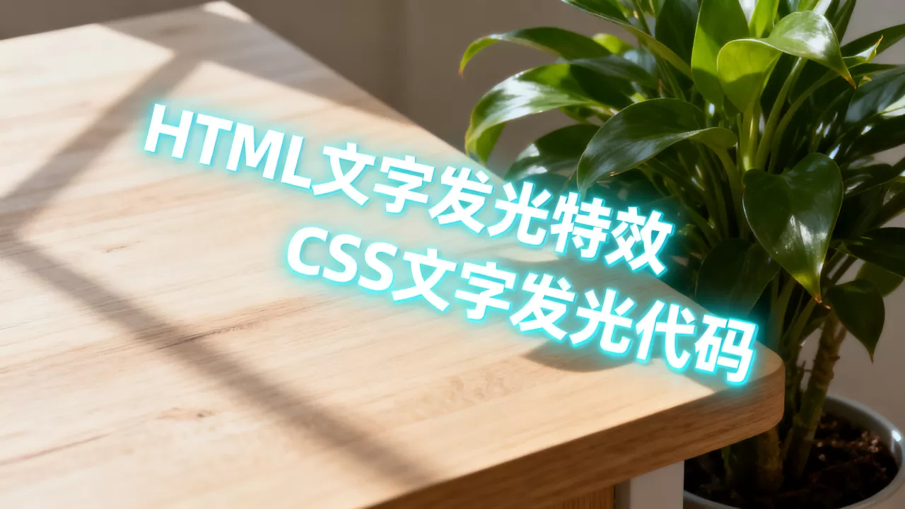 HTML文字发光特效怎么做?CSS文字发光代码 HTML文字发光特效怎么做?CSS文字发光代码