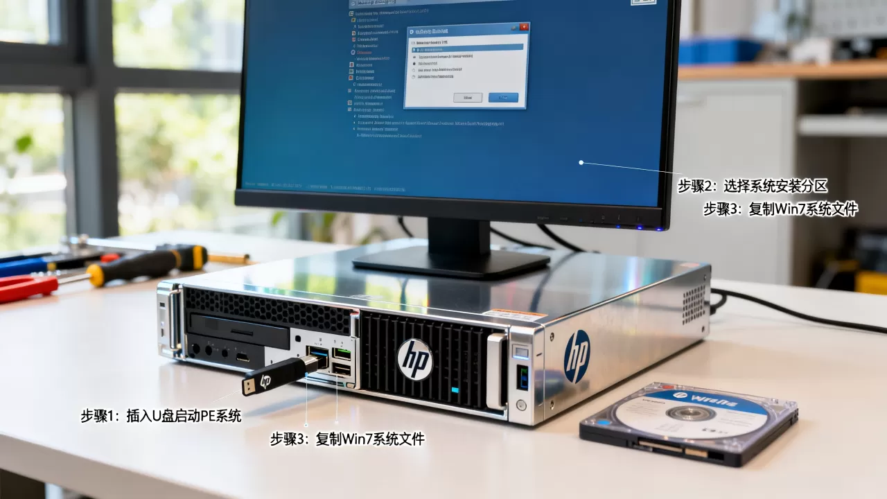 HP服务器PE系统如何安装Win7?win7系统安装教程 HP服务器PE系统如何安装Win7?win7系统安装教程