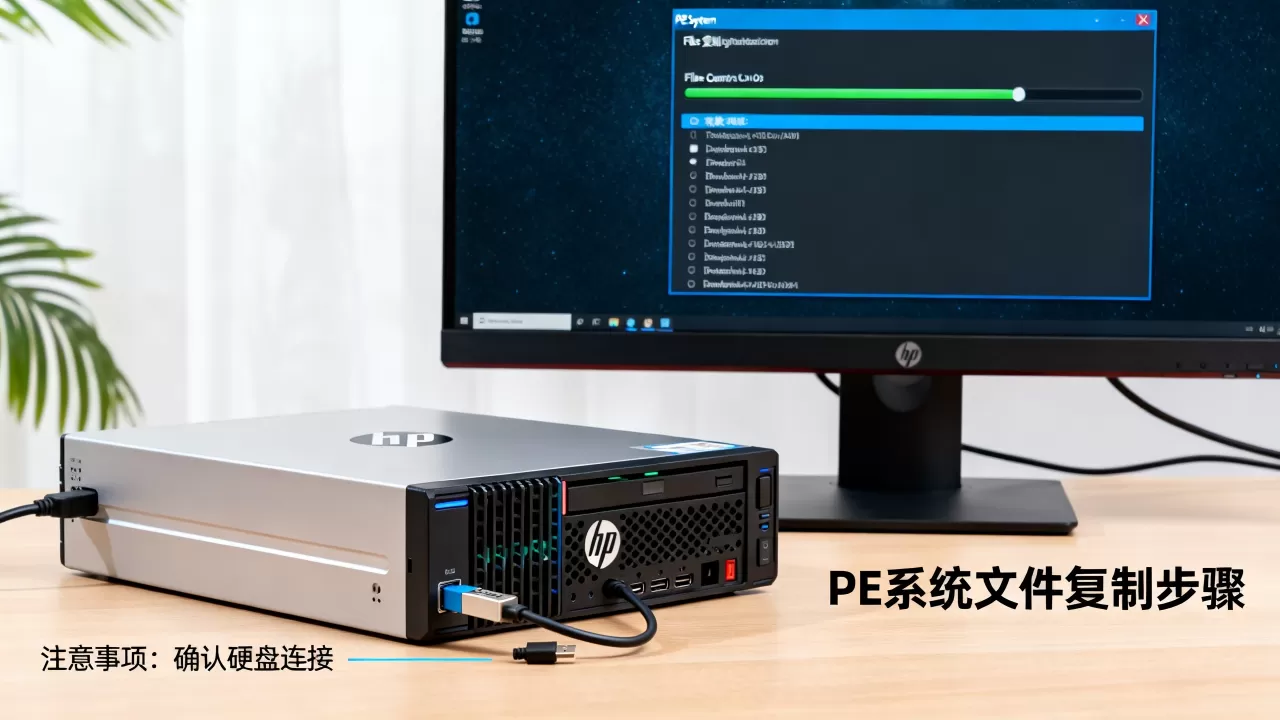 HP服务器PE下拷贝文件失败怎么办？pe系统怎么复制文件到硬盘