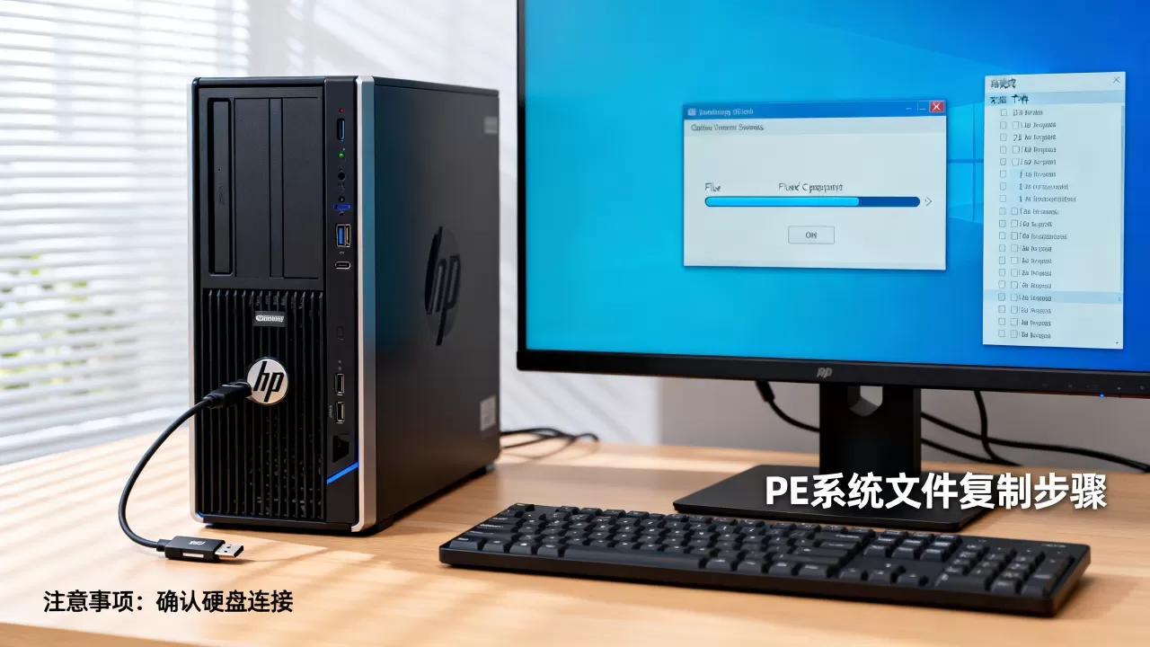 HP服务器PE下拷贝文件失败怎么办？pe系统怎么复制文件到硬盘