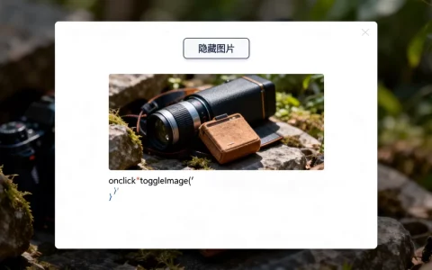HTML单击如何隐藏图片？网页元素点击显示隐藏