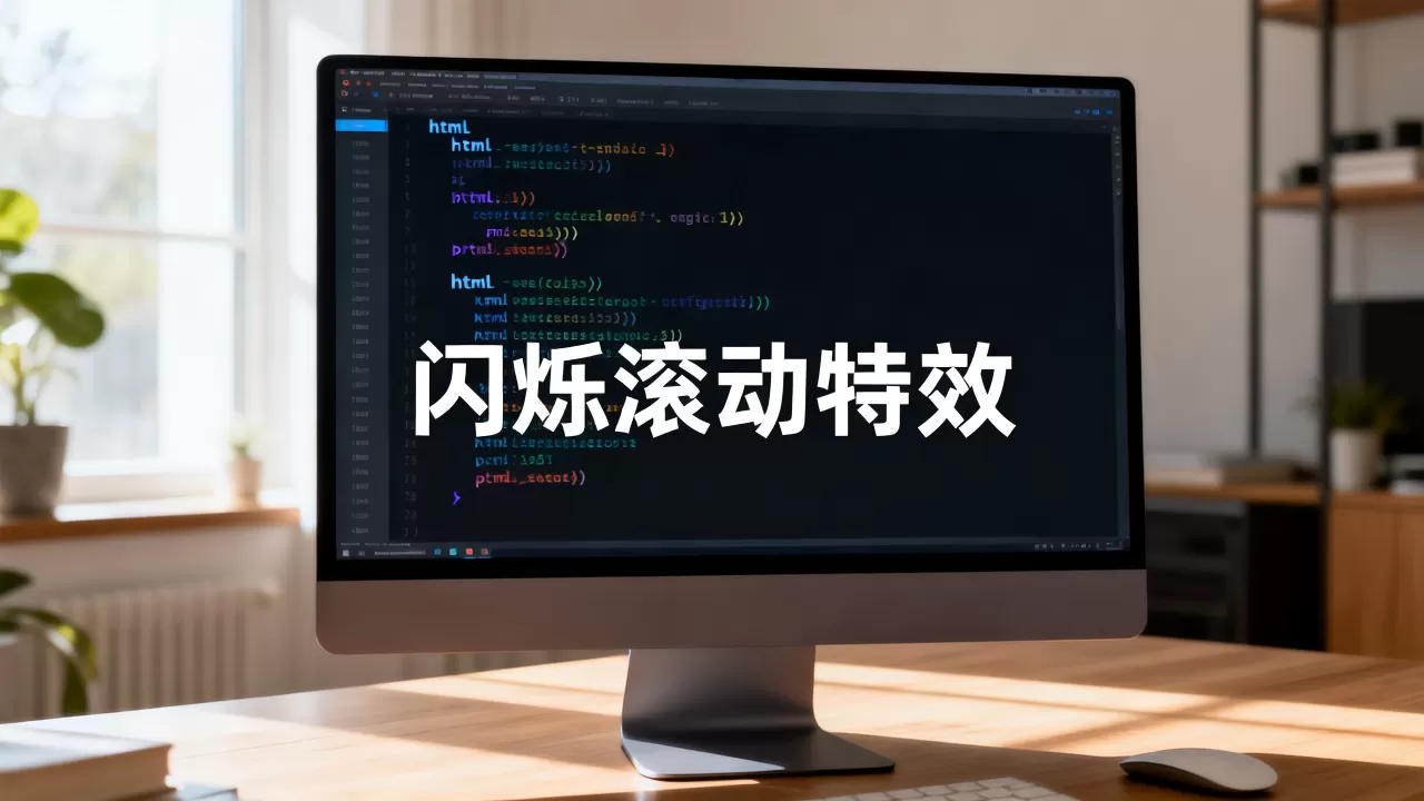 html特效文字怎么做？如何实现文字闪烁滚动特效