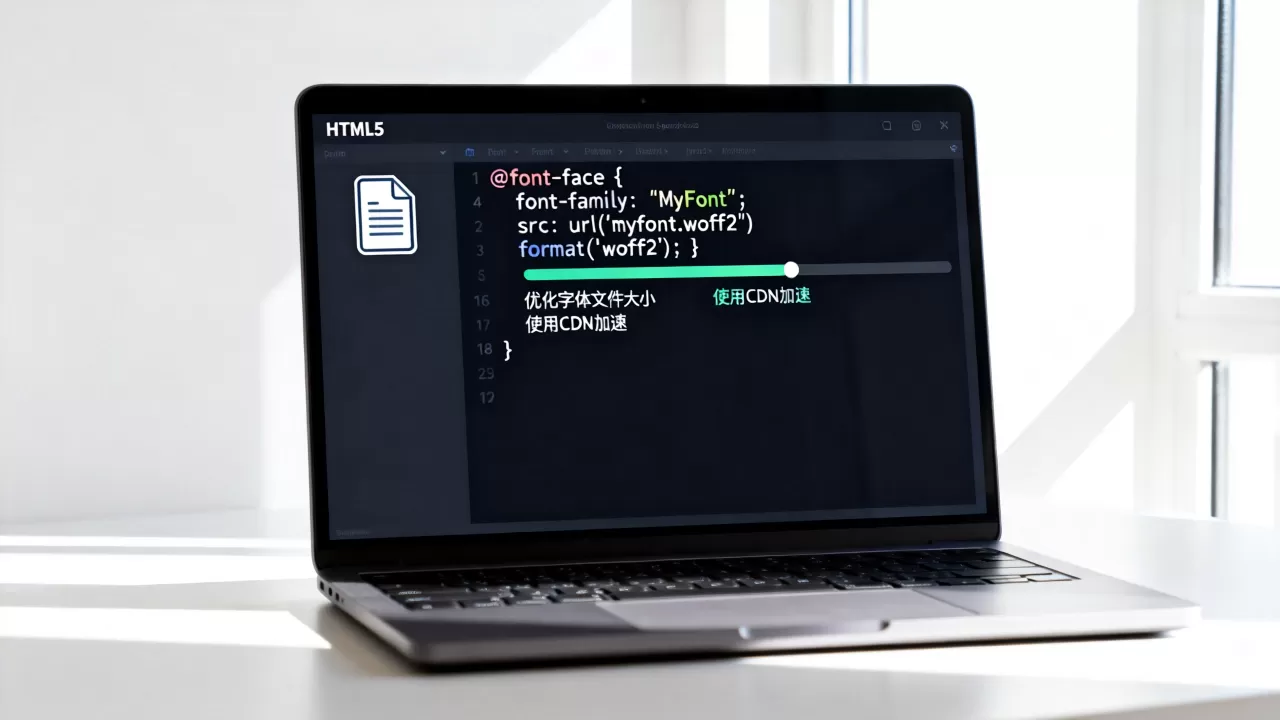 如何在HTML5中嵌入字体？网页字体加载慢怎么解决