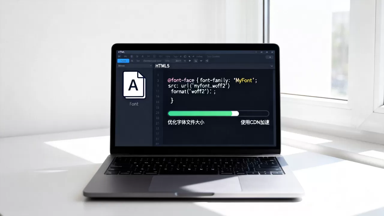 如何在HTML5中嵌入字体？网页字体加载慢怎么解决