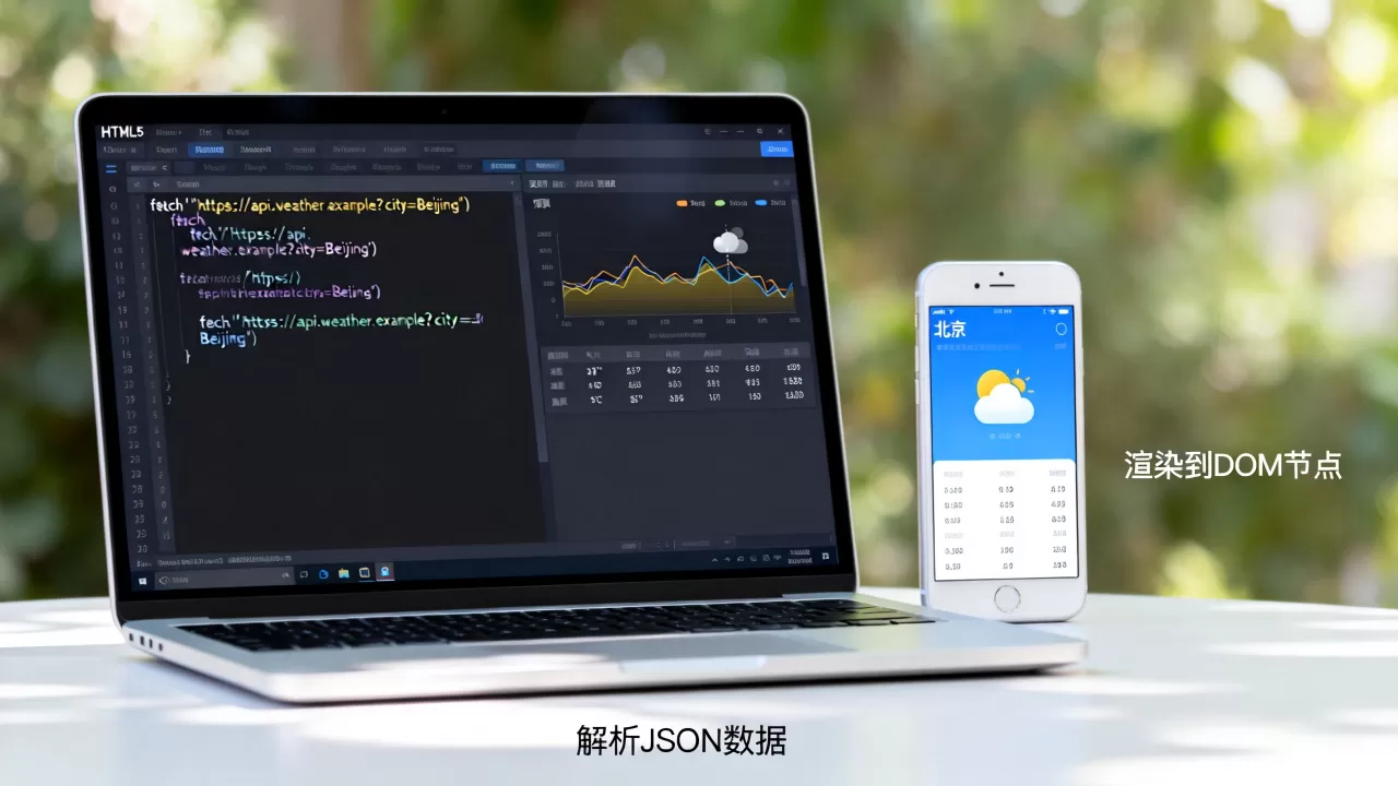 HTML5如何调用天气API接口？前端获取实时天气数据