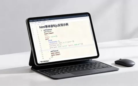html等待语句js怎么实现？js等待几秒再执行
