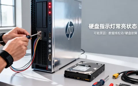 hp服务器硬盘灯常亮怎么回事？服务器硬盘灯常亮不亮怎么解决