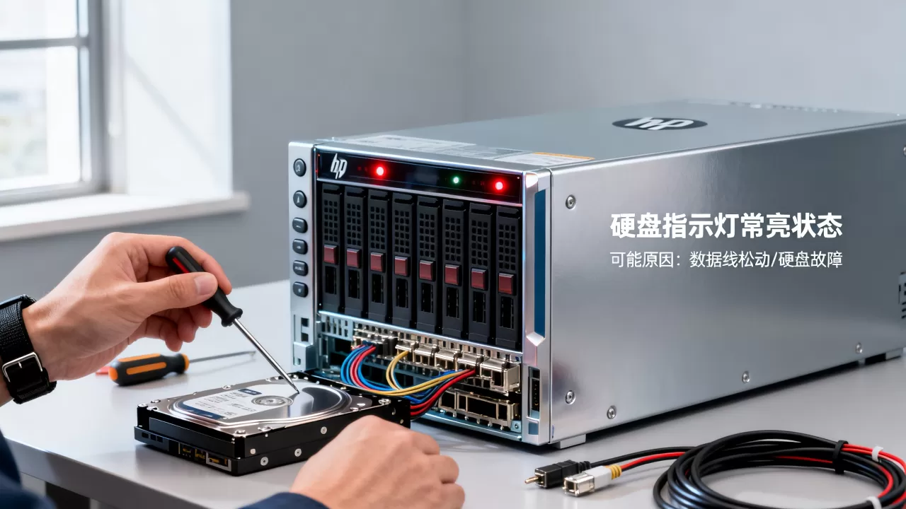 hp服务器硬盘灯常亮怎么回事?服务器硬盘灯常亮不亮怎么解决 hp服务器硬盘灯常亮怎么回事?服务器硬盘灯常亮不亮怎么解决