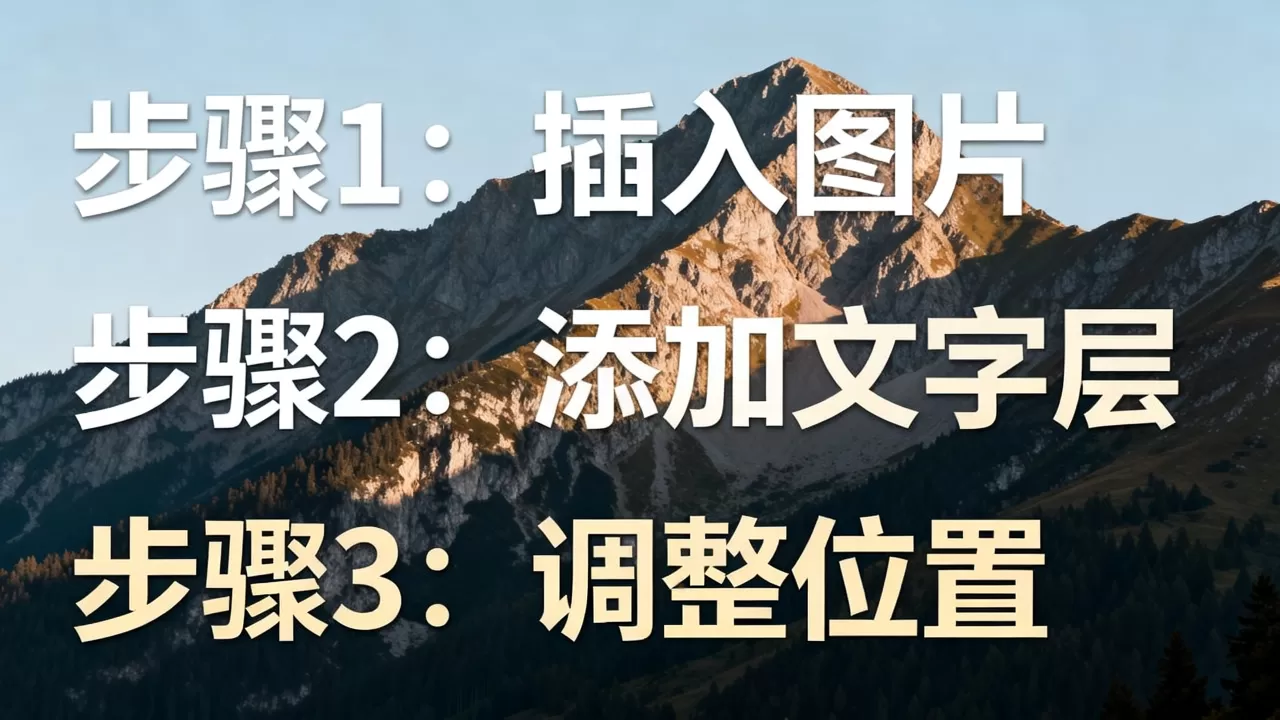 html图片山写字怎么做？html图片叠加文字教程